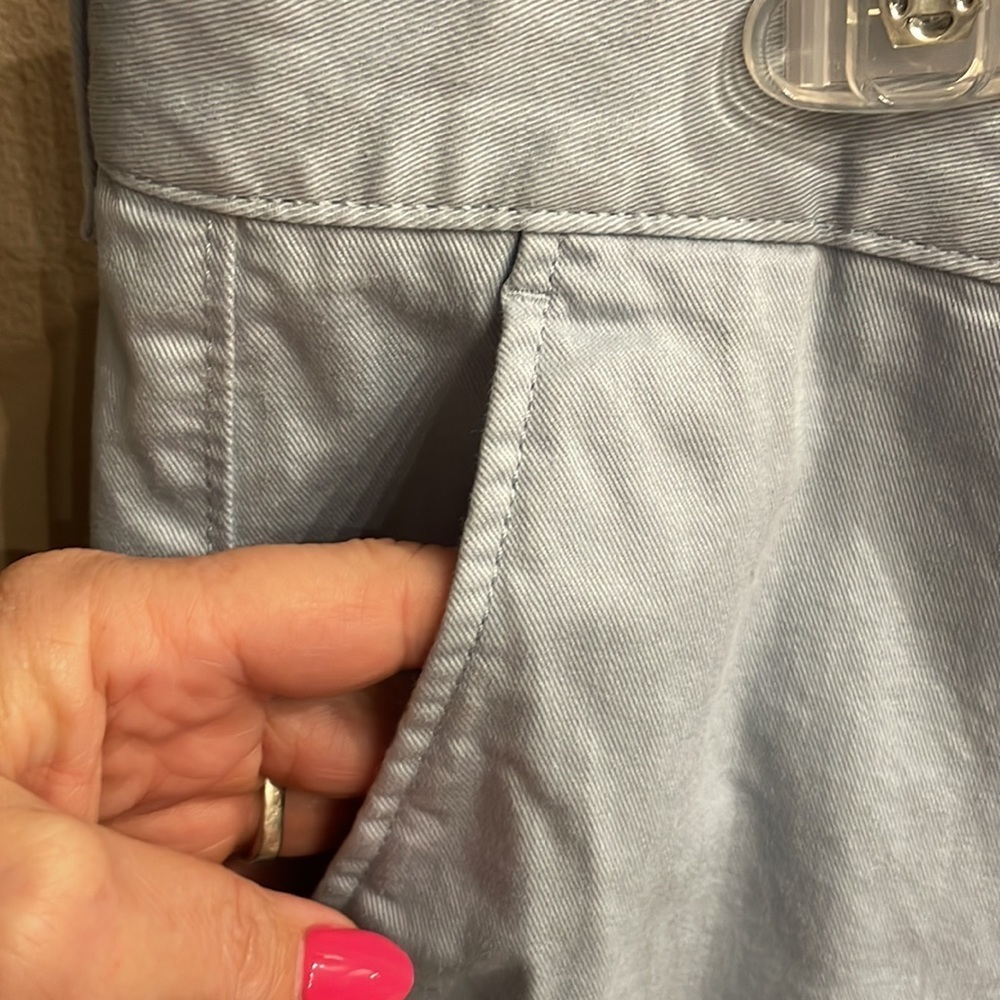 J CREW men’s Flex Straight cut Chino pants flat front 4 pocket light blue 36-30 - Picture 4 of 16